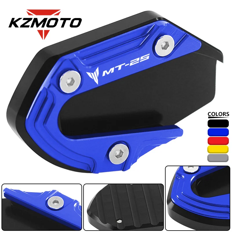 

2024 New Design Motorcycle Kickstand Foot Side Stand Enlarger Extension Pad Support Plate For MT-03 MT-25 MT03 MT25 2014-2023