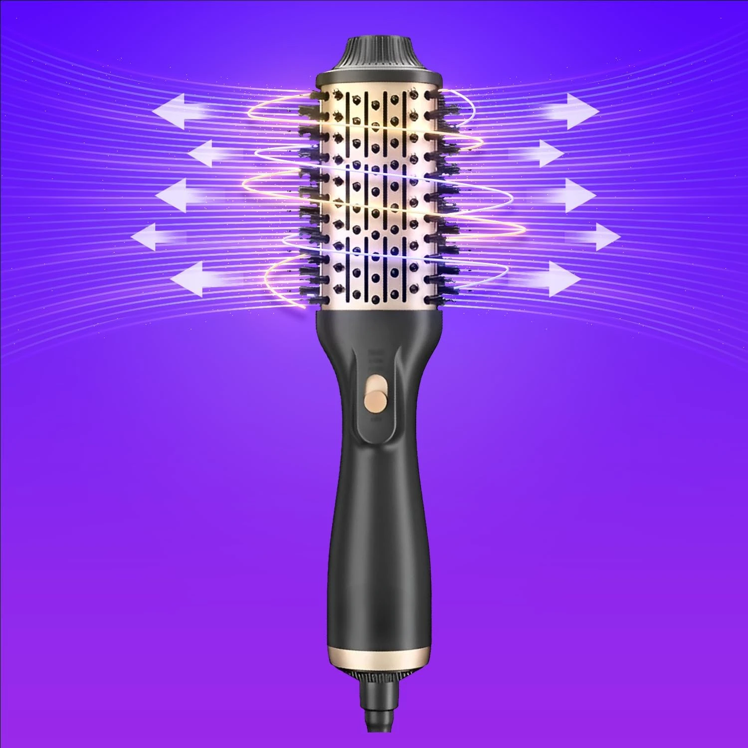 

Advanced Negative Ionic Volumizing Hot Air Brush for Professional Salon Results - One Step Hair Dryer Brush - Ideal Mothers Day