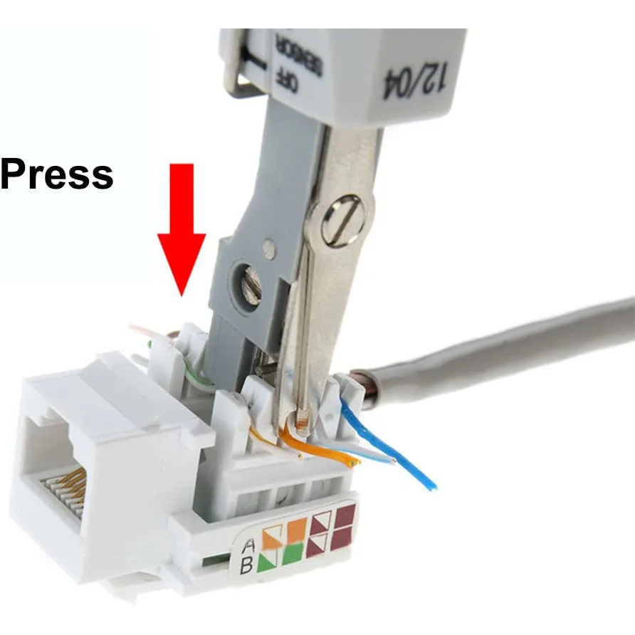 Herramienta de perforación multifunción tipo Krone IDC, cable de red Cat5, Terminal de impacto de inserción telefónica