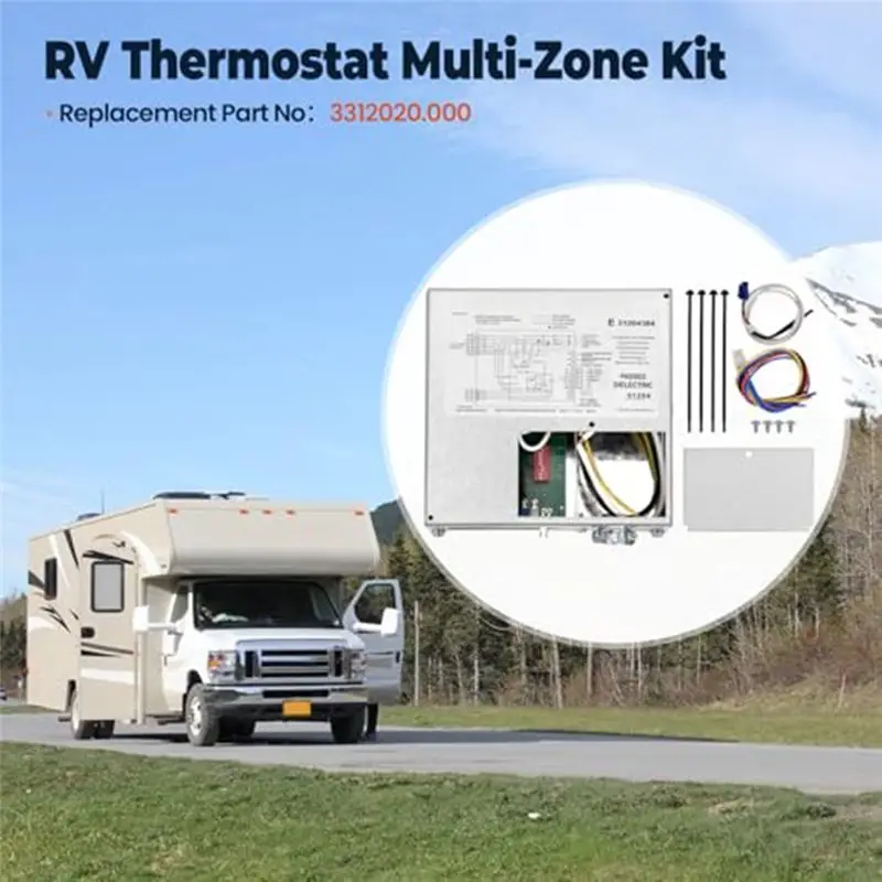 M49K-For Dometic Comfort Control Center II(CCC2) Model 13, 500 BTU Air Conditioner Multi-Zone RV Thermostat Kit 3312020.000