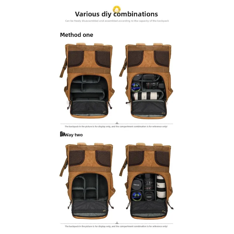 Camera Inner Case, DSLR Camera Bag, Multi-Functional Velcro, Photography and Digital Bag Accessory, DIY Compartment Cover