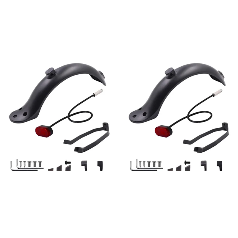 Rear Wheel Fender For Xiaomi Scooter 1S M365 PRO 2 Back Mudguard Wing Add Taillight Hook License Plate Fender Support Durable