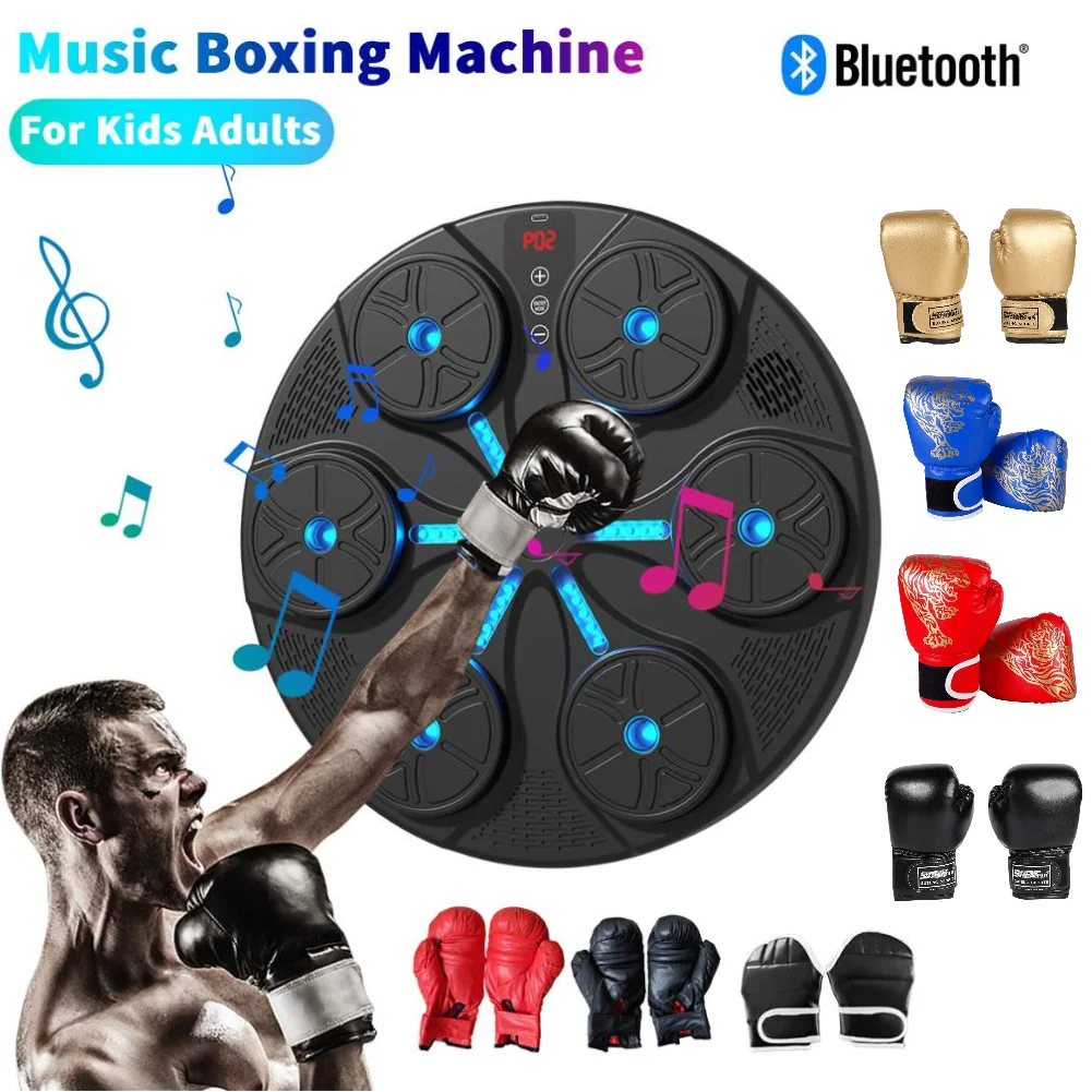 Smart Music Boxing Machine Boxing Reaction Wall Target Boxing Training Punching Equipment Adult Kids Wall Mounted Gym Machine