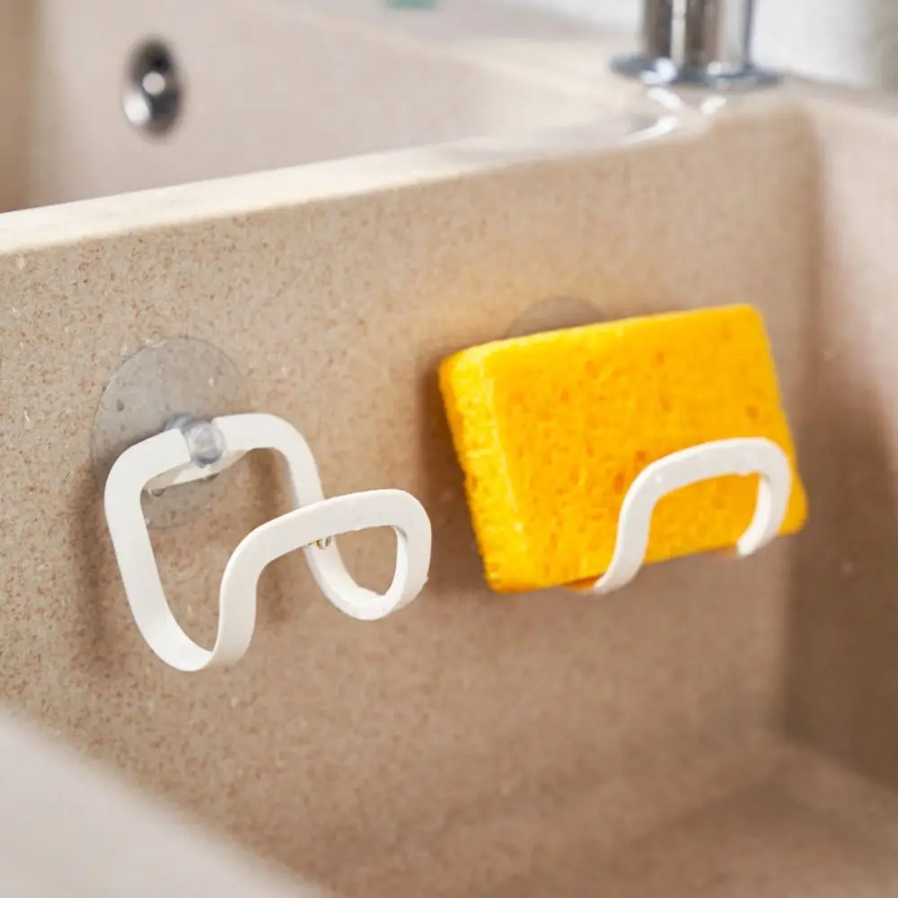 

New Suction Cup Sink Drain Rack Multifunctional Durable Sponge Storage Holder PP Drainer Rack Kitchen Bathroom