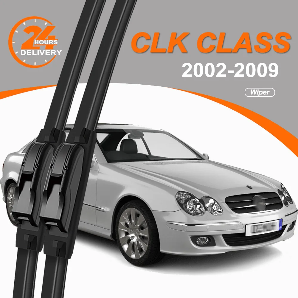 

Front Windshield Wiper Blades For Mercedes Benz CLK-Class W209 C209 CLK 200 240 270 280 320 350 500 550 55 63 AMG Accessories