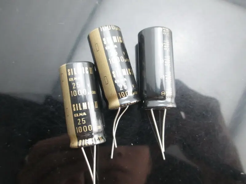 JAPAN 4PCS Elna Rfs silmic II 1000uf 25V highest audio Capacitor New diy HiFi