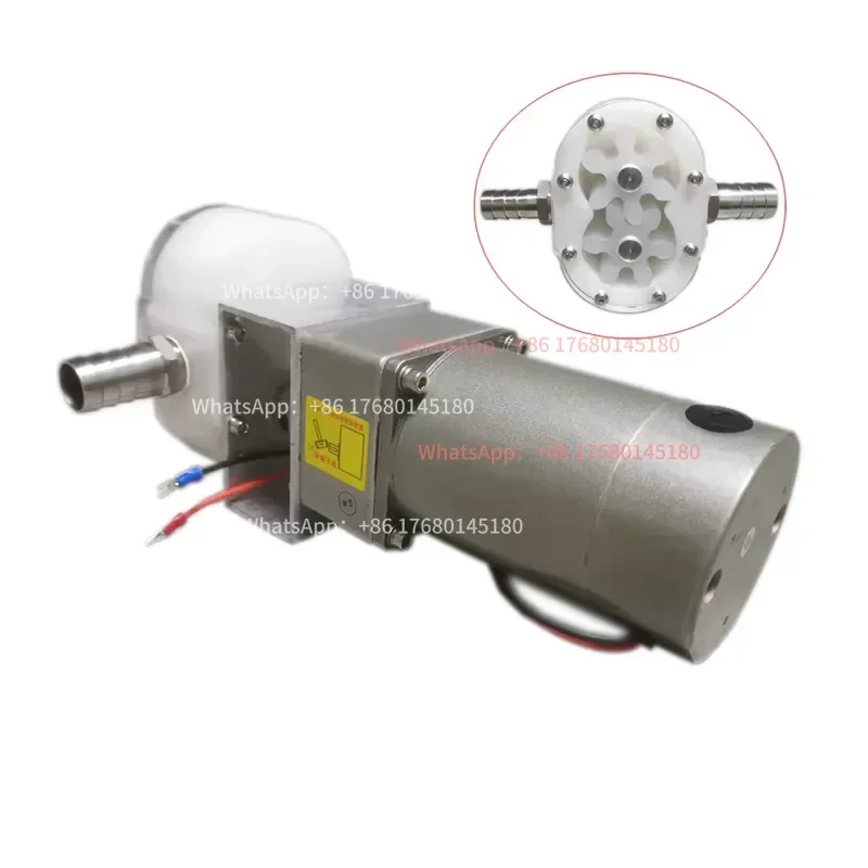 Self Suction Gear Pump with 12V Motor, Honey Filling Transfer Pump for Honey Resin Lotion Viscous Liquid Filling