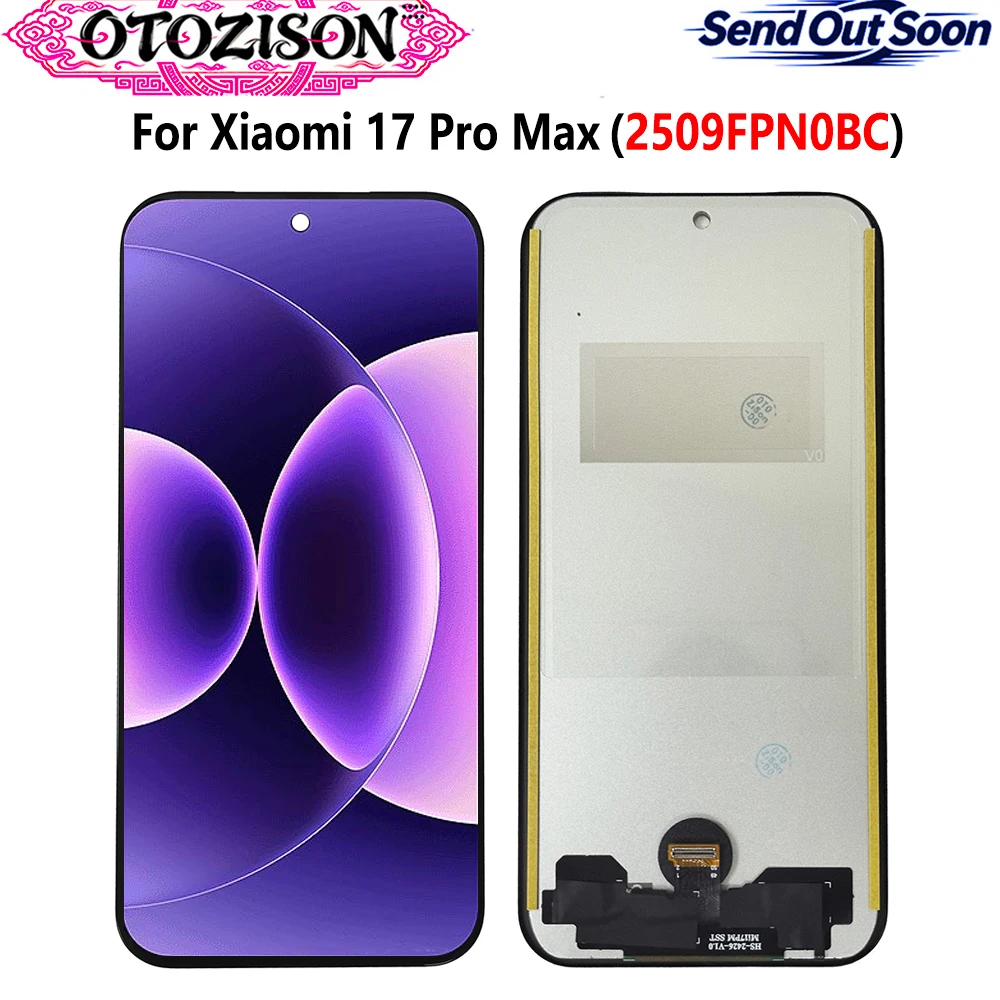 For Xiaomi 17 Pro Max LCD Display For Xiaomi 17 Pro Max 2509FPN0BC LCD Display Touch Panel Screen Digitizer With Frame Assembly