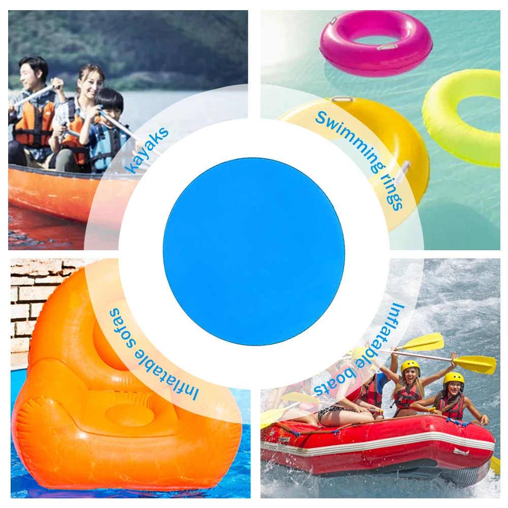 

10pcs Swimming Pool Patch Self-Adhesive PVC Underwater Repair Patches Wear-Resistant Croppable Inflatable Boat Supplies