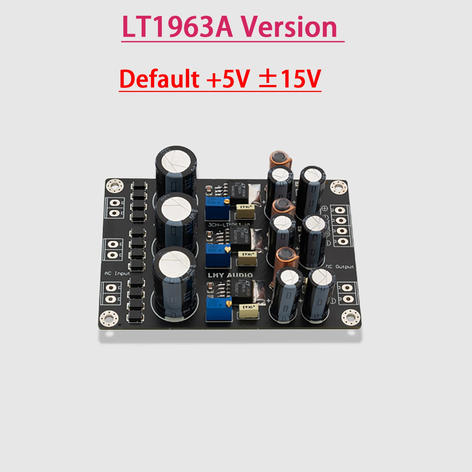 3-Channel DC Linear Positive Negative Regulated Power Supply Board 5V 12V 15V LT1963A OP AMP+MOS Low-Noise HiFi DIY DAC RF POWER