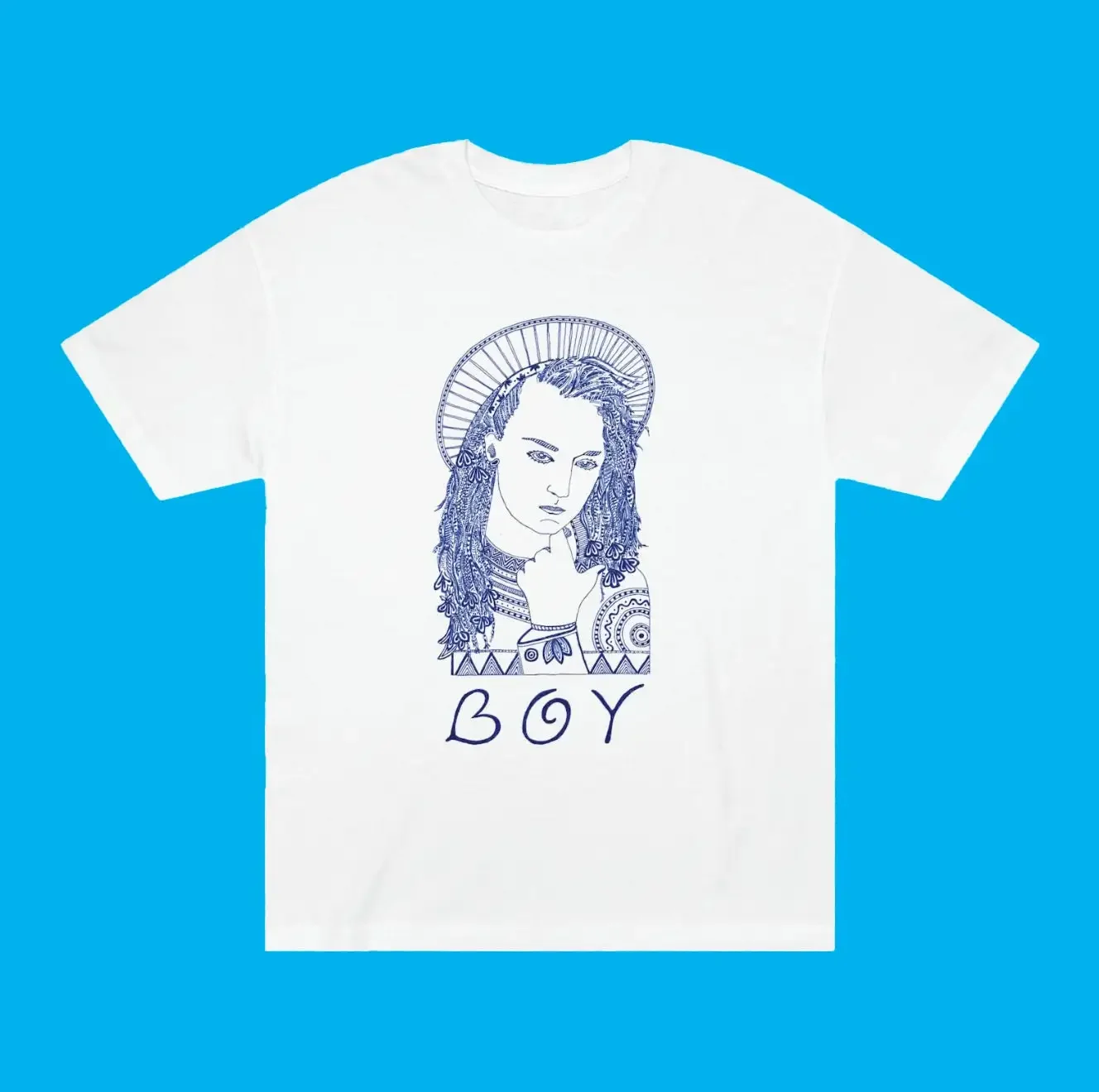 Boy George of the Culture Club T Shirt Original Drawing by Timothy Hull