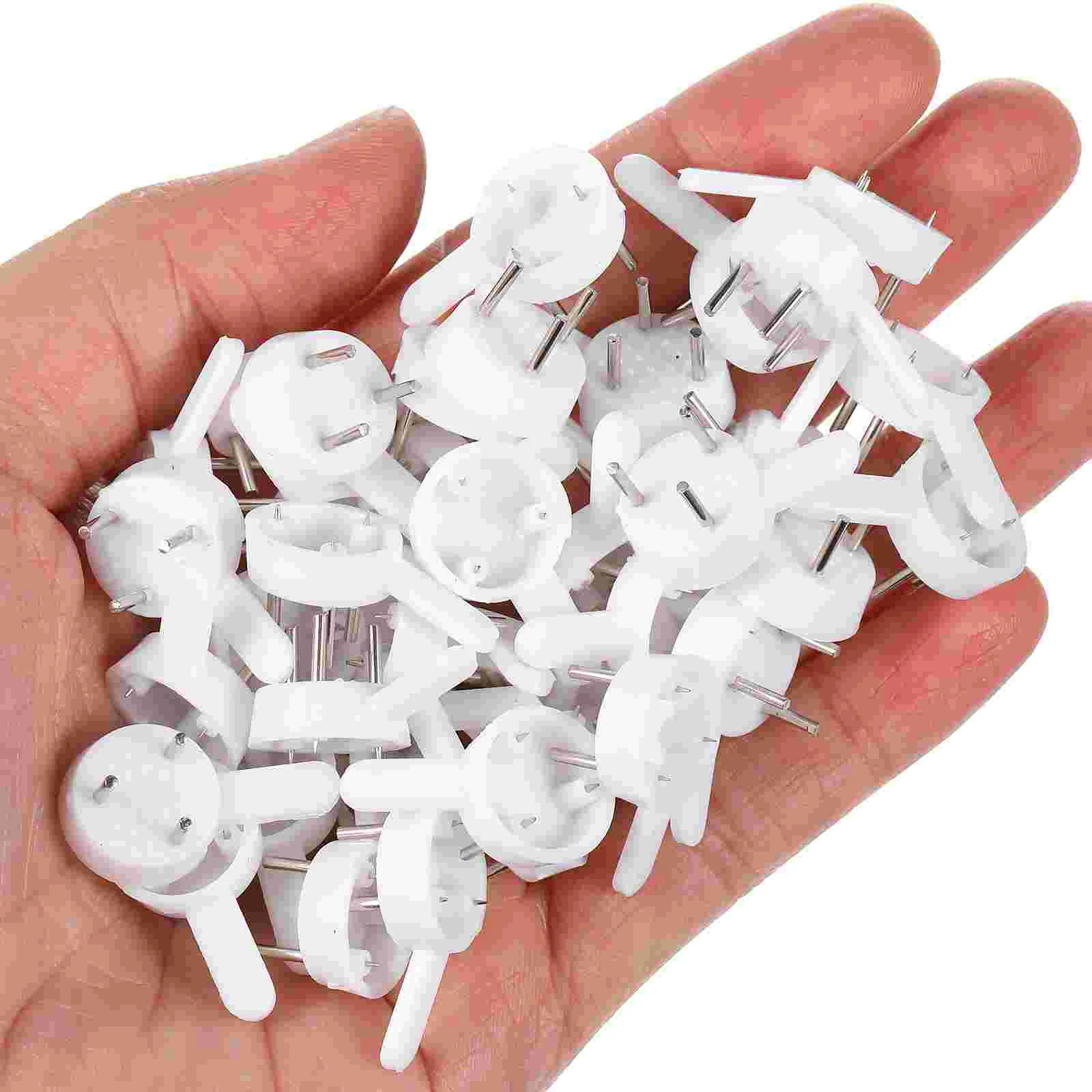 100 Pcs Poster No Trace Nail Hook Seamless Hooks Frame Photo Hanger White Painting Hanging Nails Holder Woman