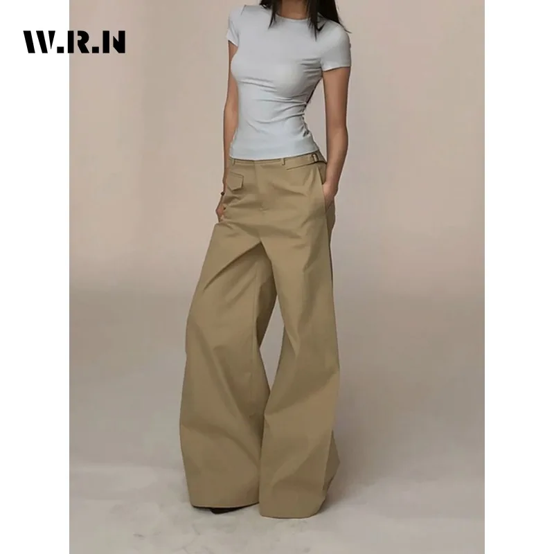 Normcore مكتب سيدة نمط فضفاض الدنيم بنطلون خمر عادية الحد الأدنى السراويل النساء الرجعية عالية الخصر بلون فضفاض الجينز