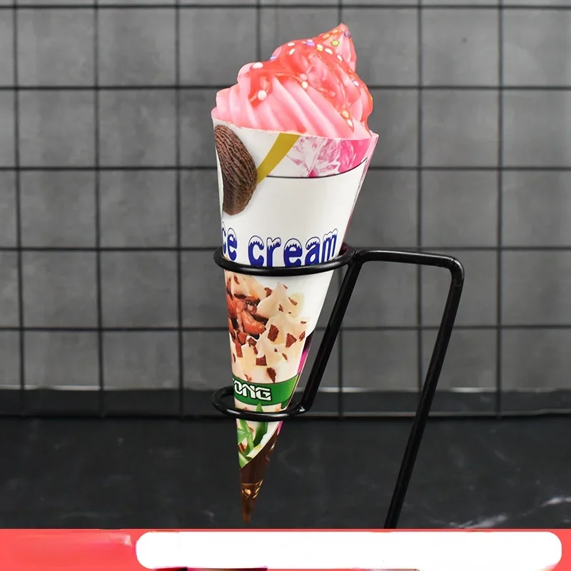 1pc/lot Simulation Ice Cream Cone Dessert Ice Cream Milk Tea Shop Decoration Fake Fruit Ice Cream Props Decoration Model DIY