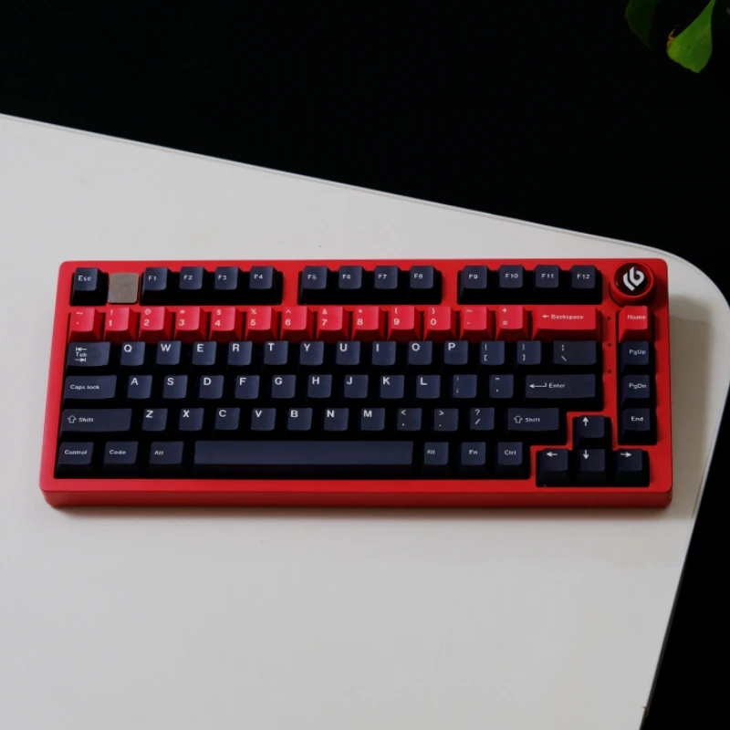 150 Keys Red Alert Black Cherry Profile PBT Sublimated Personalized Key Caps for Cherry MX Switch Game Mechanical Keyboard