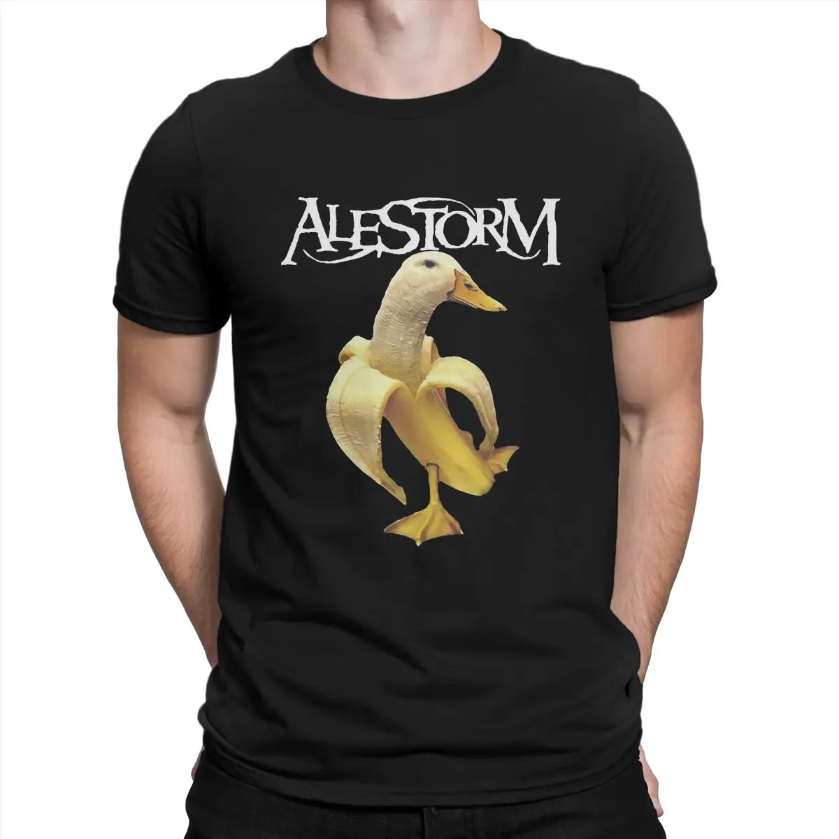 Banana Duck T Shirt Men's  Cotton Vintage T-Shirt O Neck Alestorm Tees Short Sleeve Clothing New Arrival