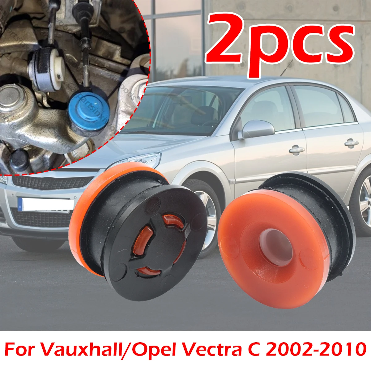 

2kit Gearbox Shifter lever Selector Adapter Grommet Repair Cable Linkage End Rod Bushing For Vauxhall/Opel Vectra C 2002-2010