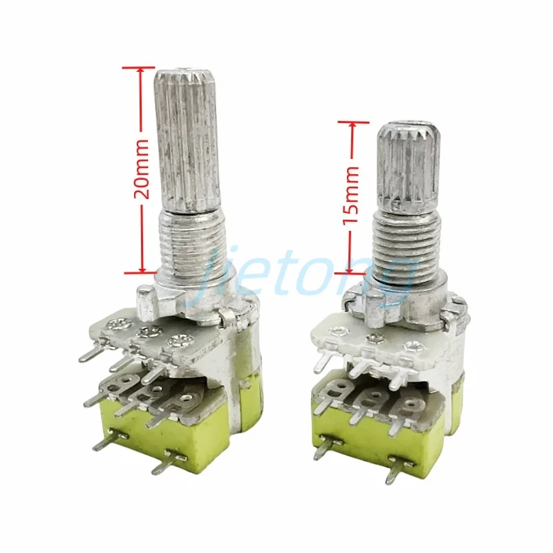 2 قطعة 12 نوع دوبلكس الجهد 8 دبابيس B503 R125G قناة ستيريو مع التبديل B50K حجم المتكلم مكبر كهربائي مقبض 20 مللي متر