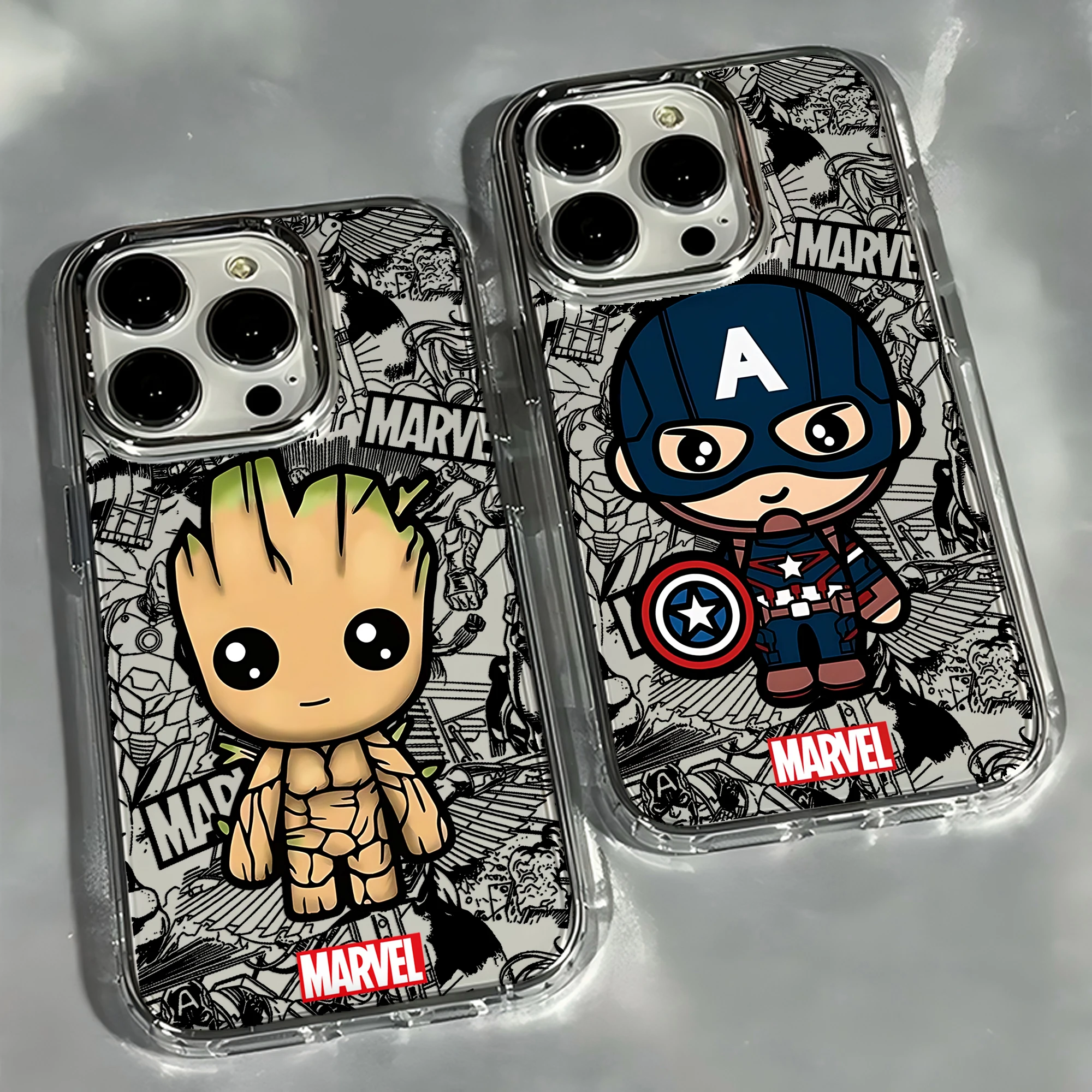 Cute S-SpiderManS G-GrootS Phone Case for Samsung Galaxy S26 S25 S24 S23 S22 S21 S20 Note20 FE Ultra Edge Plus 4G 5G Soft Cover