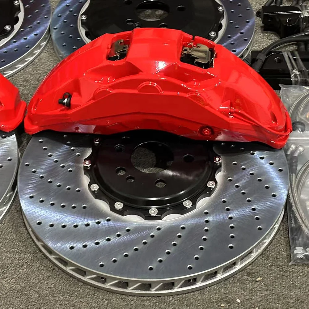 Hsingyik Big Brake Kit for  MB GLS 450 2022 Front 10 4 Piston Pot Rear Mechatronic Calipers with Rotor Pad 23 Inch