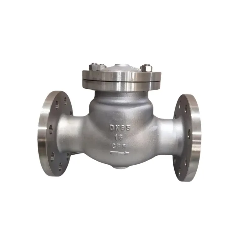 6-Inch 150lb H44W CF8 NACE MR0175 Compatible Oil and Gas Safety Construction Manual Swing Check Valve