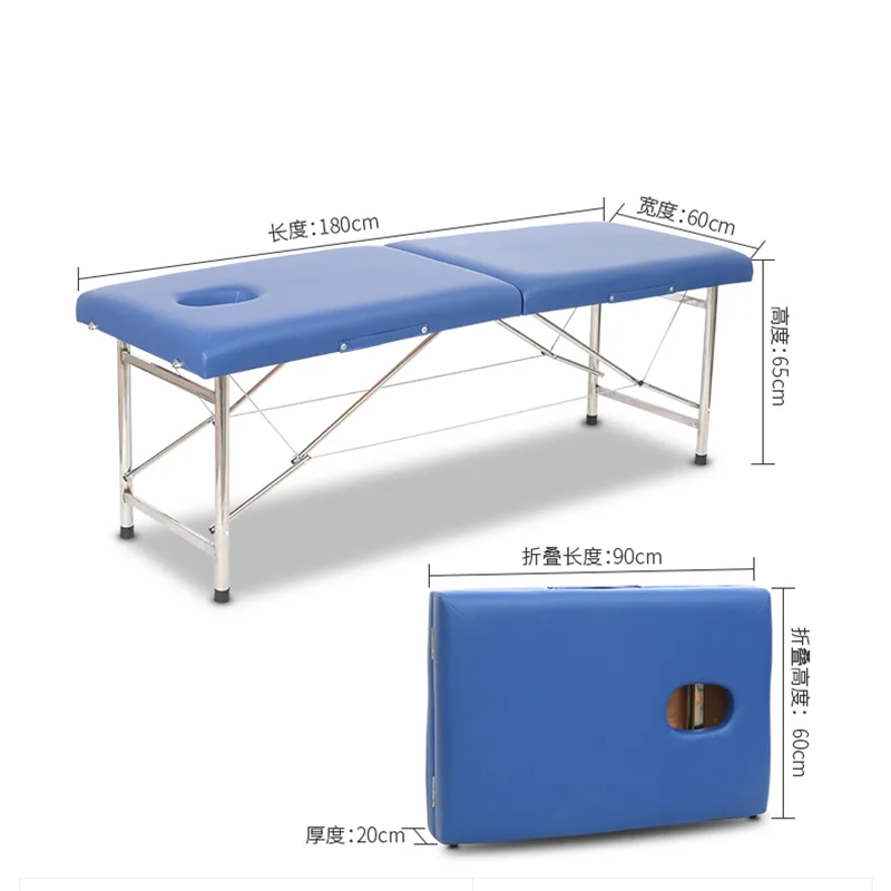 Facial Beauty Massage Bed Lash Medical Outdoor Salon Tattoo Massage Bed Folding Luxury Spa Lit Massages Salon Furniture SR50MB