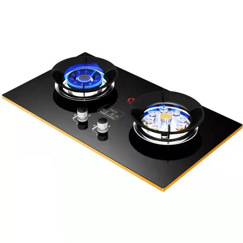 Auto ignition set CKD SKD two burner gas cooker Honeycomb Burner Gas Stove Stainless Steel 2 Burner Cooktops