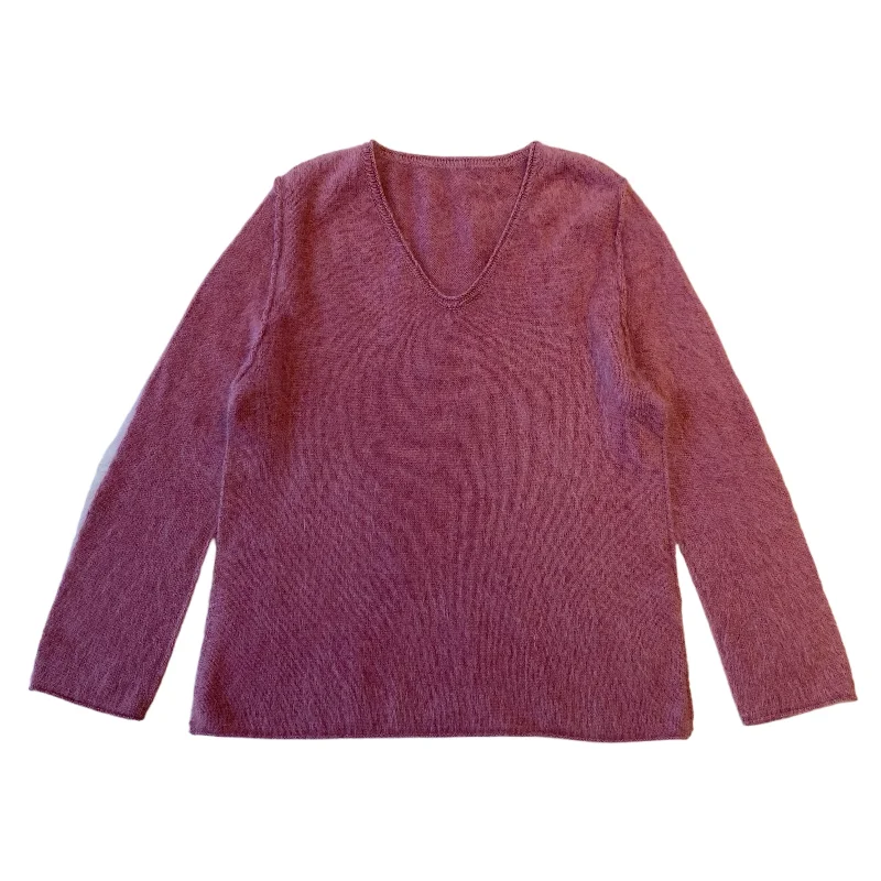 

The Cloud Soft Sensation nk Woolen Sweater V-Ne Loose Fit Knitted Long Sve Women's Faion Winter 2025