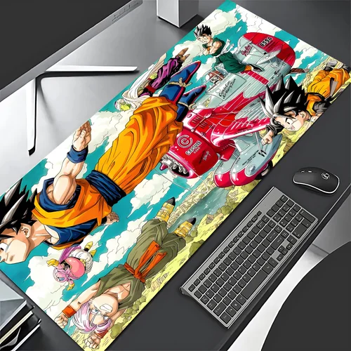 Imagen 2 del producto Alfombrilla de ratón de Anime d-dragon Ball Z, accesorios para juegos de ordenador portátil, alfombrilla de escritorio grande, alfombra para teclado de jugador de ordenador