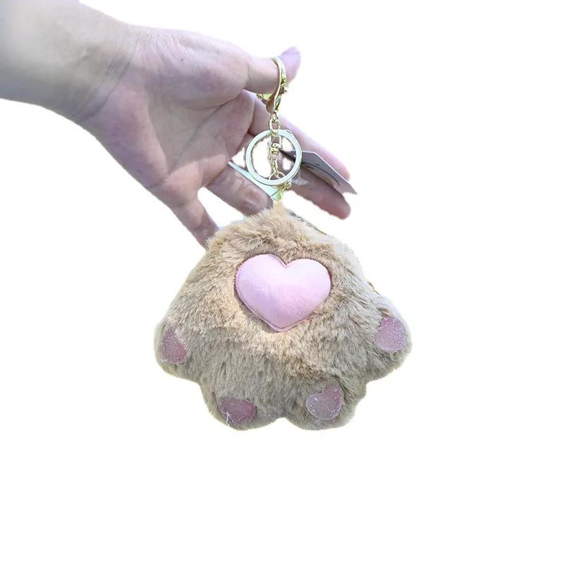 upscale Creative exquisite delicate upscale New cartoon cat paw coin purse pendant keychain fashione birthday christmase gift