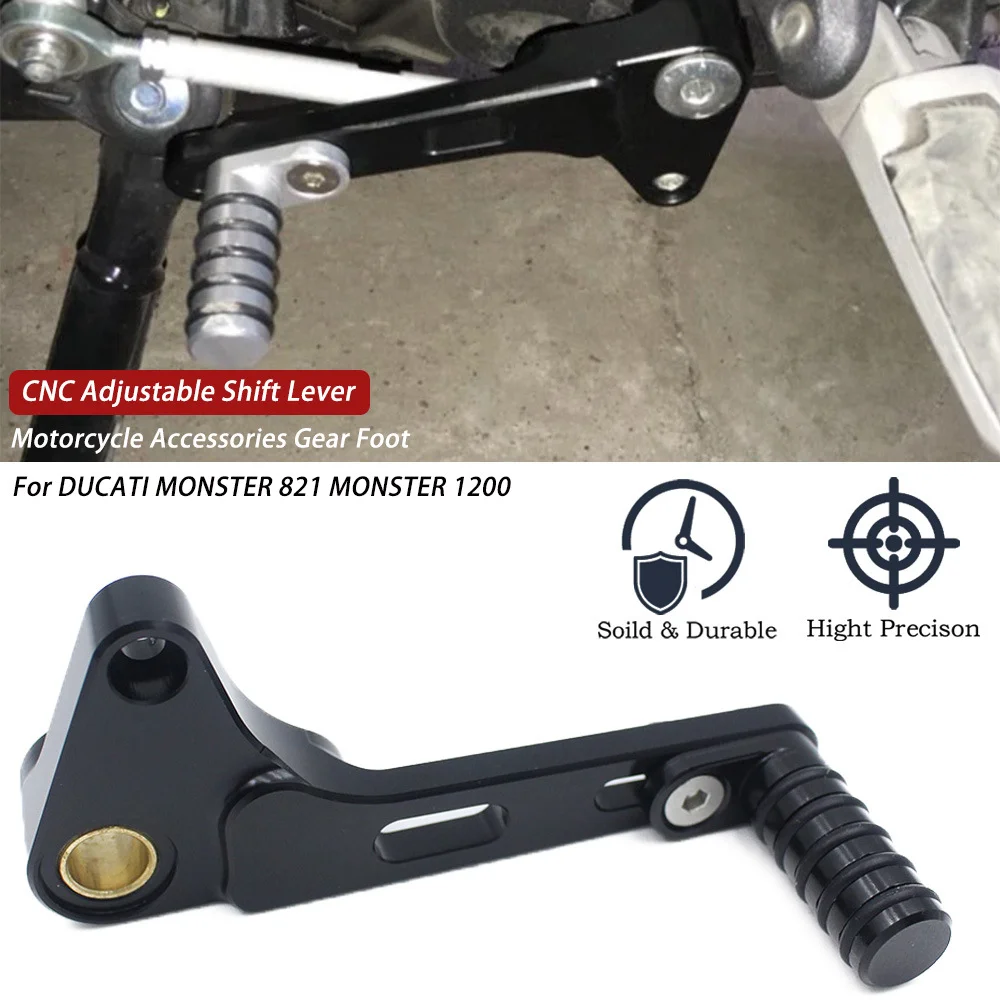 

For Ducati Monster 1200/S 821 Motorcycle Gear Lever Adjustable Clutch Lever Shift Lever Rod Quick Shifter Pedal Pegs 2014 2015