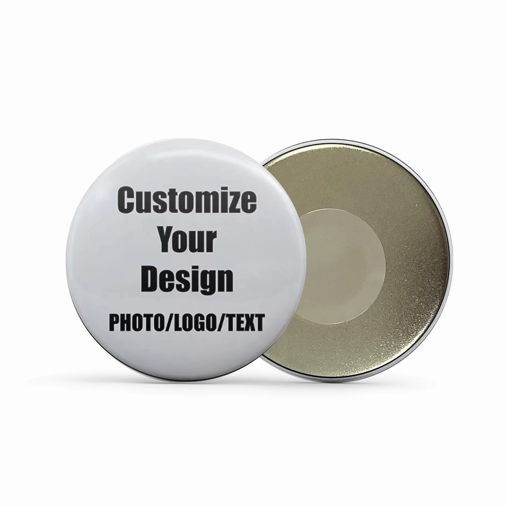 DIY photo customized refrigerator magnet personalized magnet customized round family couple baby metal magnet gift DZ