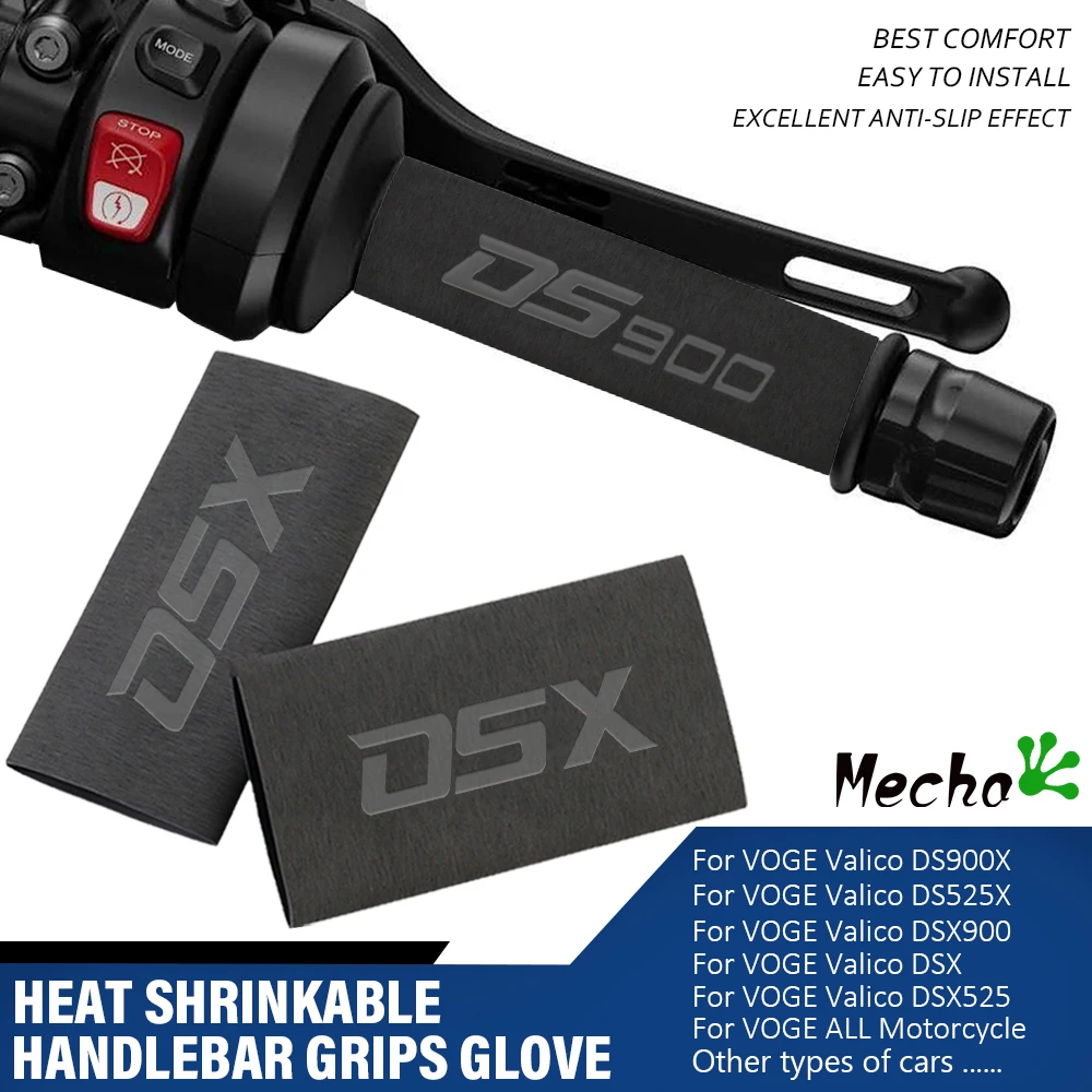For VOGE Valico DS900X DS525X DSX 900 525 DS800X DS800RALLY Motorcycle Heat Shrinkable Handlebar Grips Cover Grip Glove Non-slip