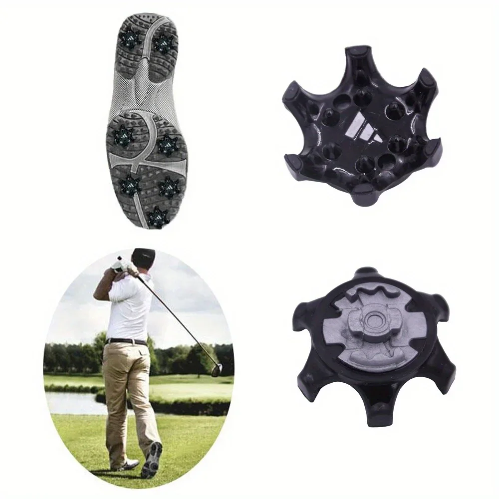 Golf Shoe Spikes Replacement- Fast Twist Straight Buckle Studs for Durable Traction, Easy Install Universal Fit Cleats