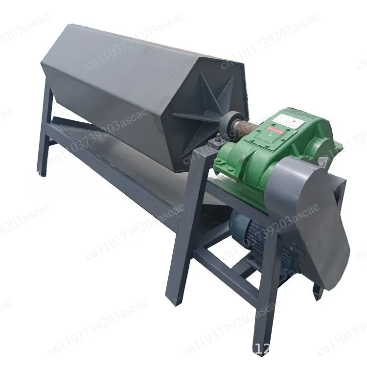 Iron grinding machine, auto parts thickening rust removal machine 100 liters hexagonal drum polishing machine