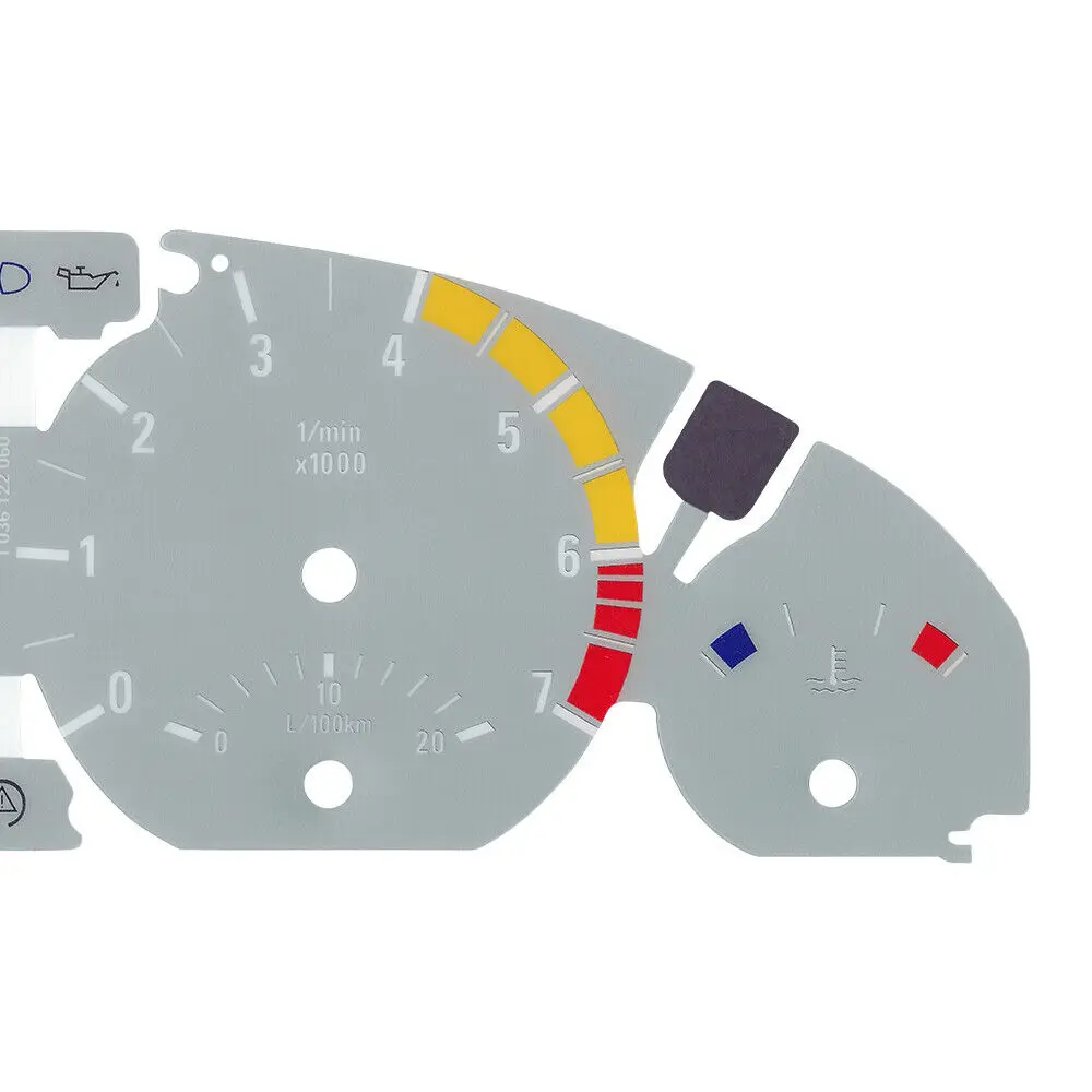 มาตรวัดใบหน้าสำหรับ BMW E46 325Ci 323Ci 330ci 328Ci 3M 300กม./ชม. สีเทา