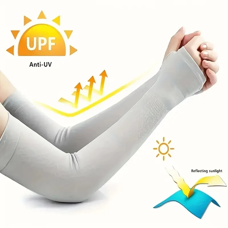 1-5 Pairs Arm Sleeves Summer Sun UV Protection Hand Cover support Running Fishing Cycling Ski Arm Cover Warmers For Men Women