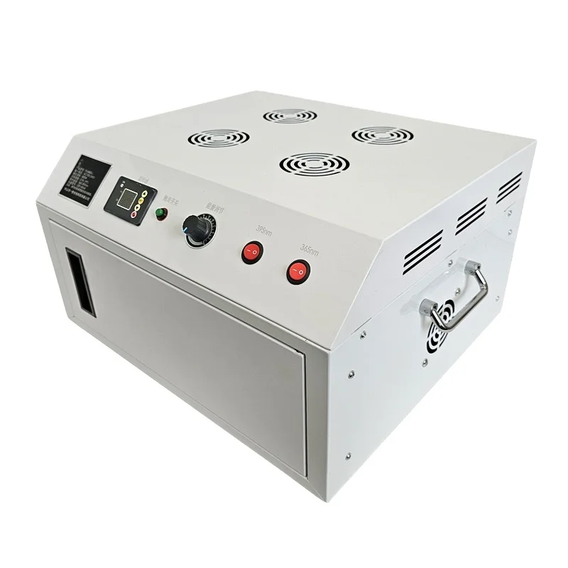 Resin UV Curing Chamber Optical Light Cure Ultraviolet High-intensity UV Curing Box 365nm 395nm Dual-band Timer 3D Printing