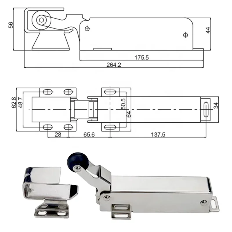 Cold room stainless steel door automatic door closer for cold room