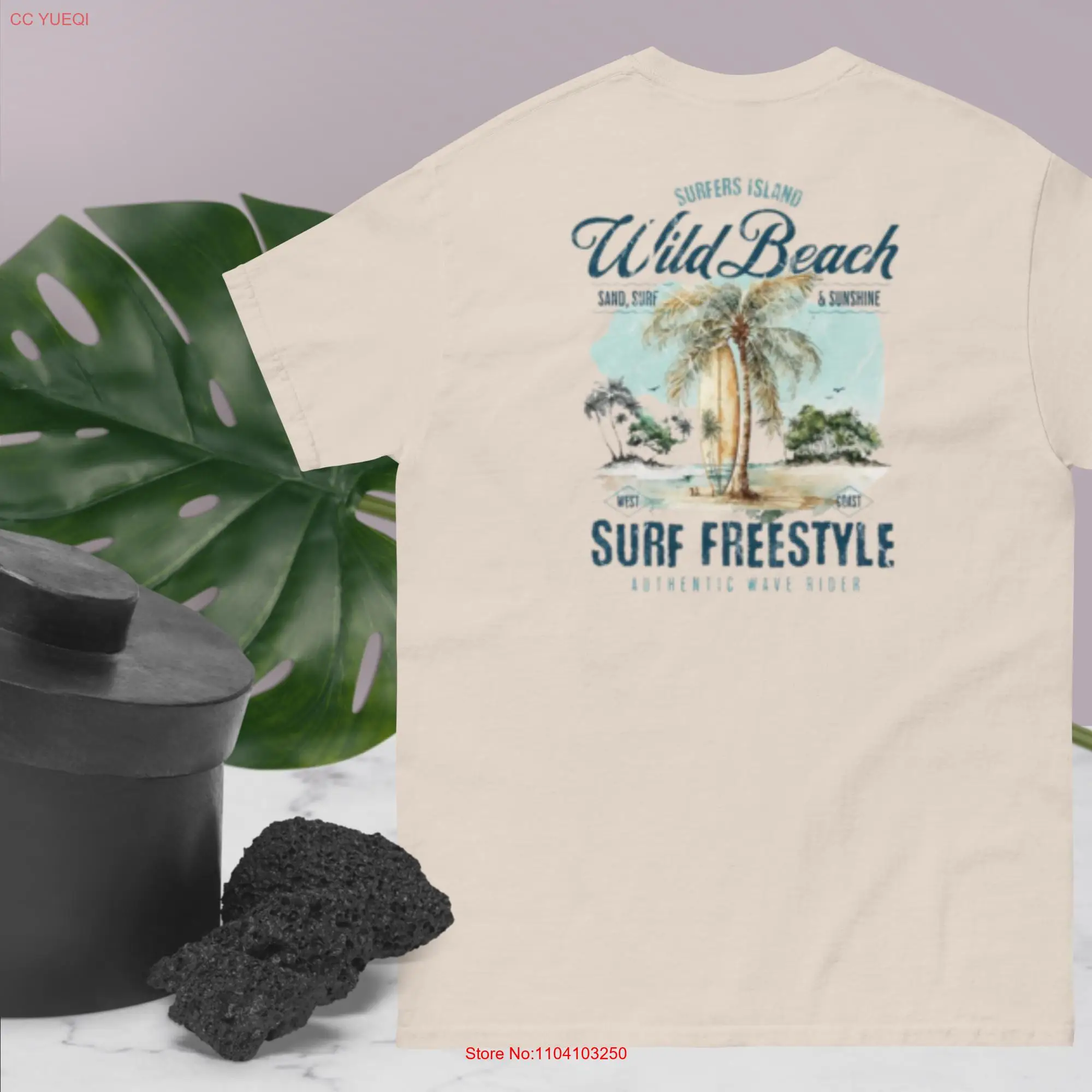 Wild Beach Surf Freestyle T Shirt long or short sleeves