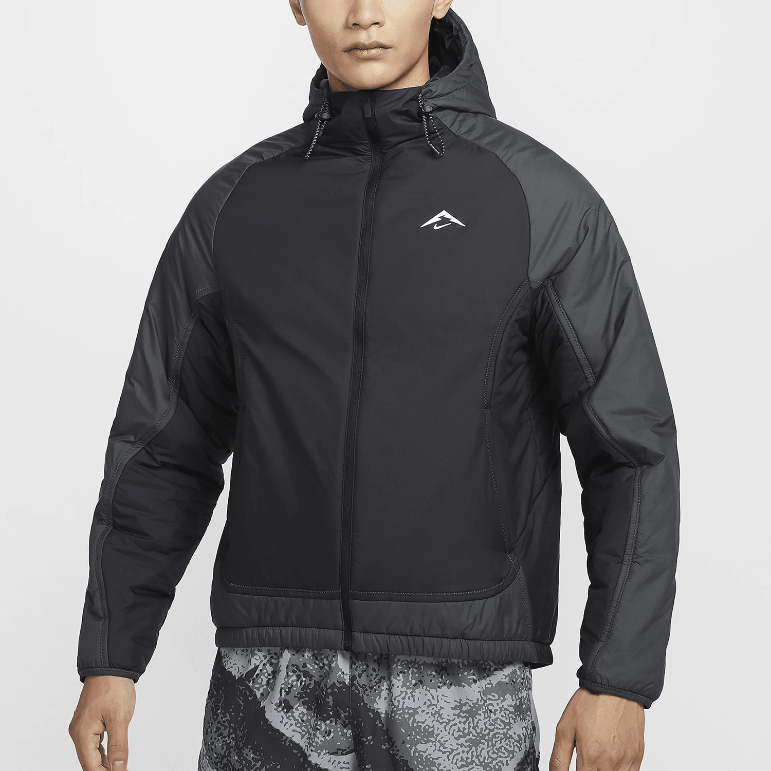 Nike genuine new men's off-road running patchwork warm and loose cotton clothing FZ0004-010