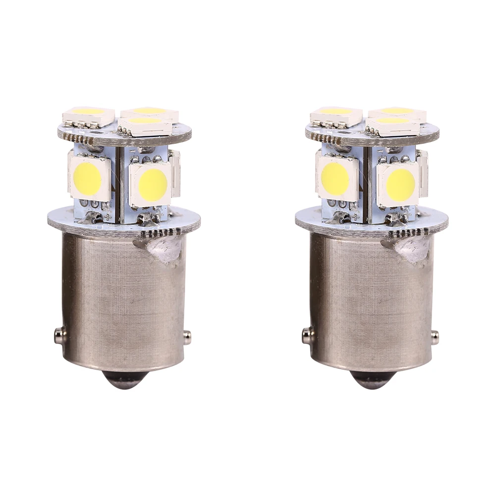 

2pcs White BA15S R5W 1156 5050 8SMD LED Car Brake Lights Bulbs