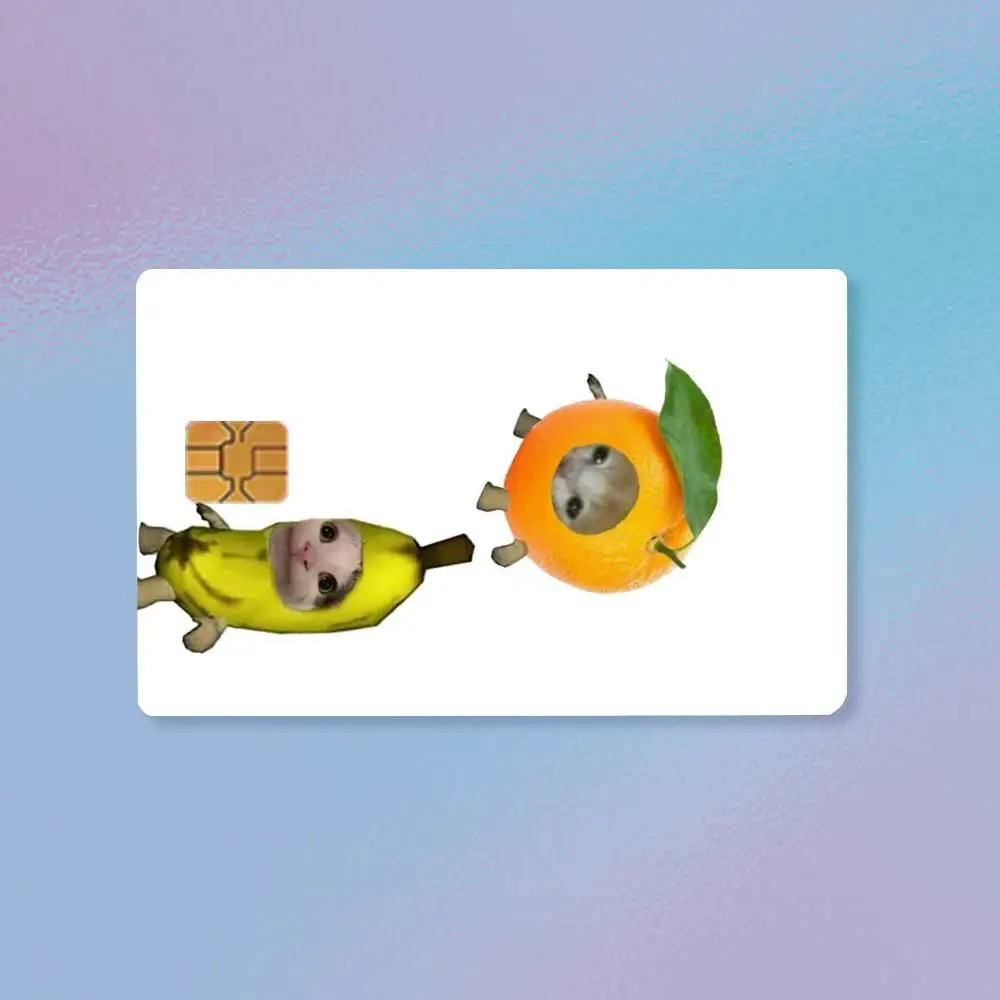 Potato Cat Tomato Kitten Couple  High Definition Matte PVC Film Tape | For Credit Card, Debit Card Stickers & Gift Decoration