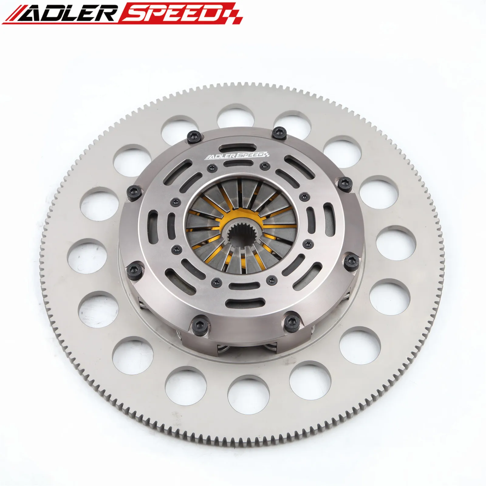 ADLERSPEED SPRUNG CLUTCH TWIN DISK + FLYWHEEL KIT MEDIUM FOR 98-02 CAMARO FIREBIRD 5.7L LS1