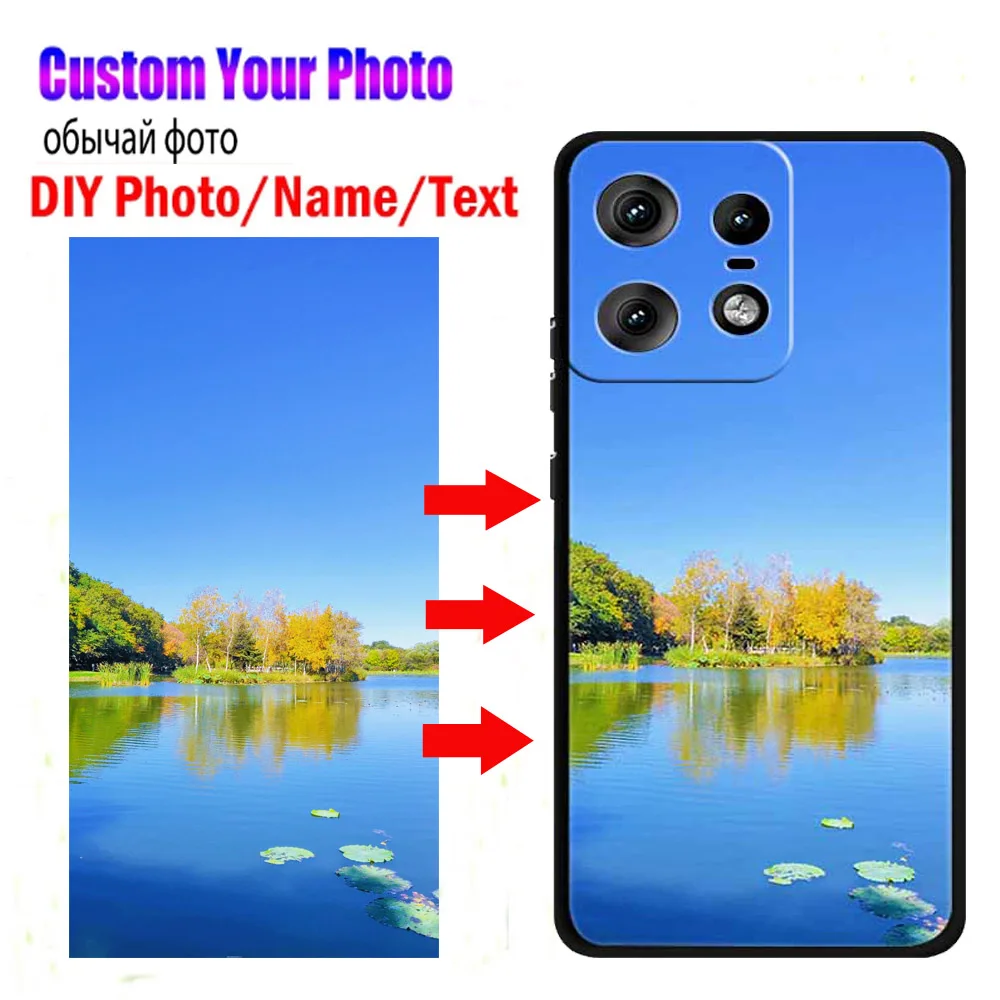 Customized Personalized Photo Cases for Motorola Moto Edge 50 Pro Neo Edge50 Ultra Fusion Cover DIY Design Image Picture Fundas