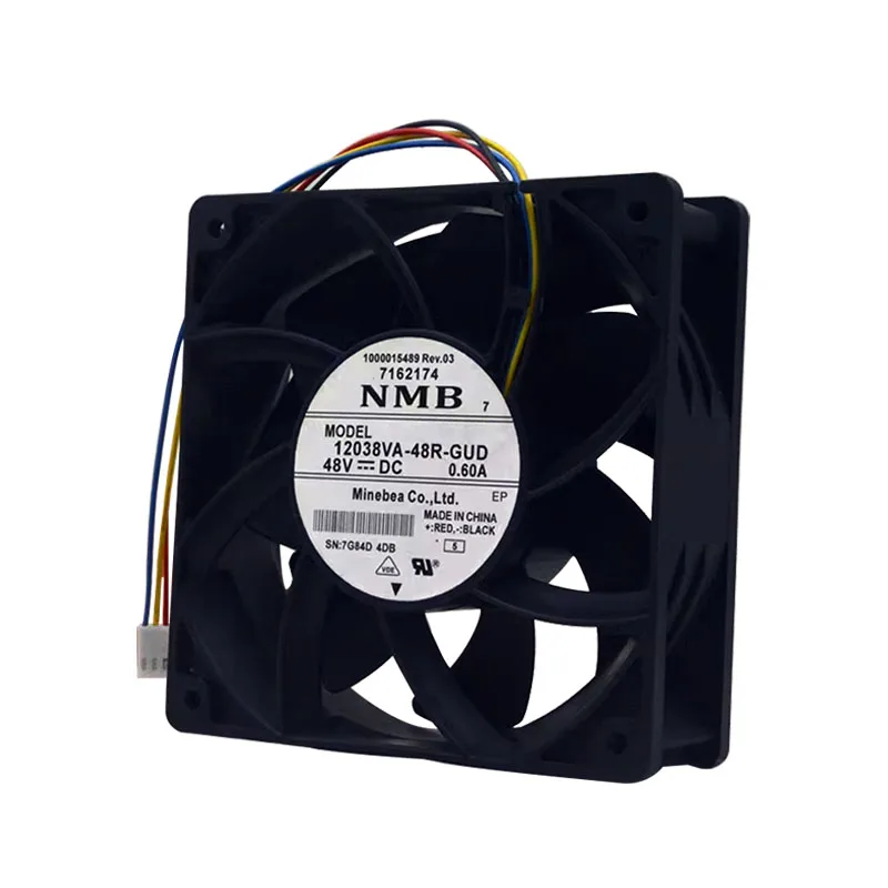 جديد الأصلي 12038VA-48R-GUD 48V 0.60A 12038 120*120*38 مللي متر 12 سنتيمتر مروحة التبريد المبرد