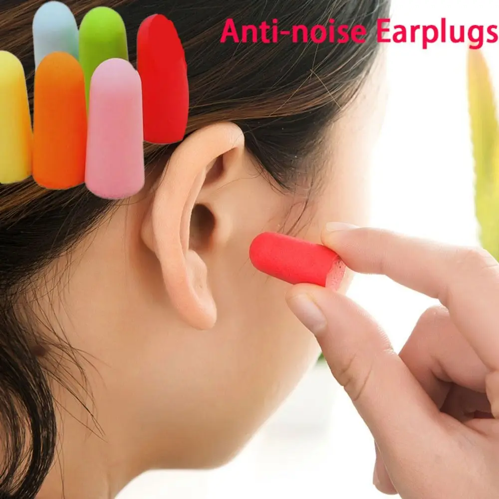 1 Pair Soft Noise Reduction Anti-noise Earplugs Waterproof Soundproof Ear Plugs Sound Insulation Foam Sleeping Earplugs Sleep