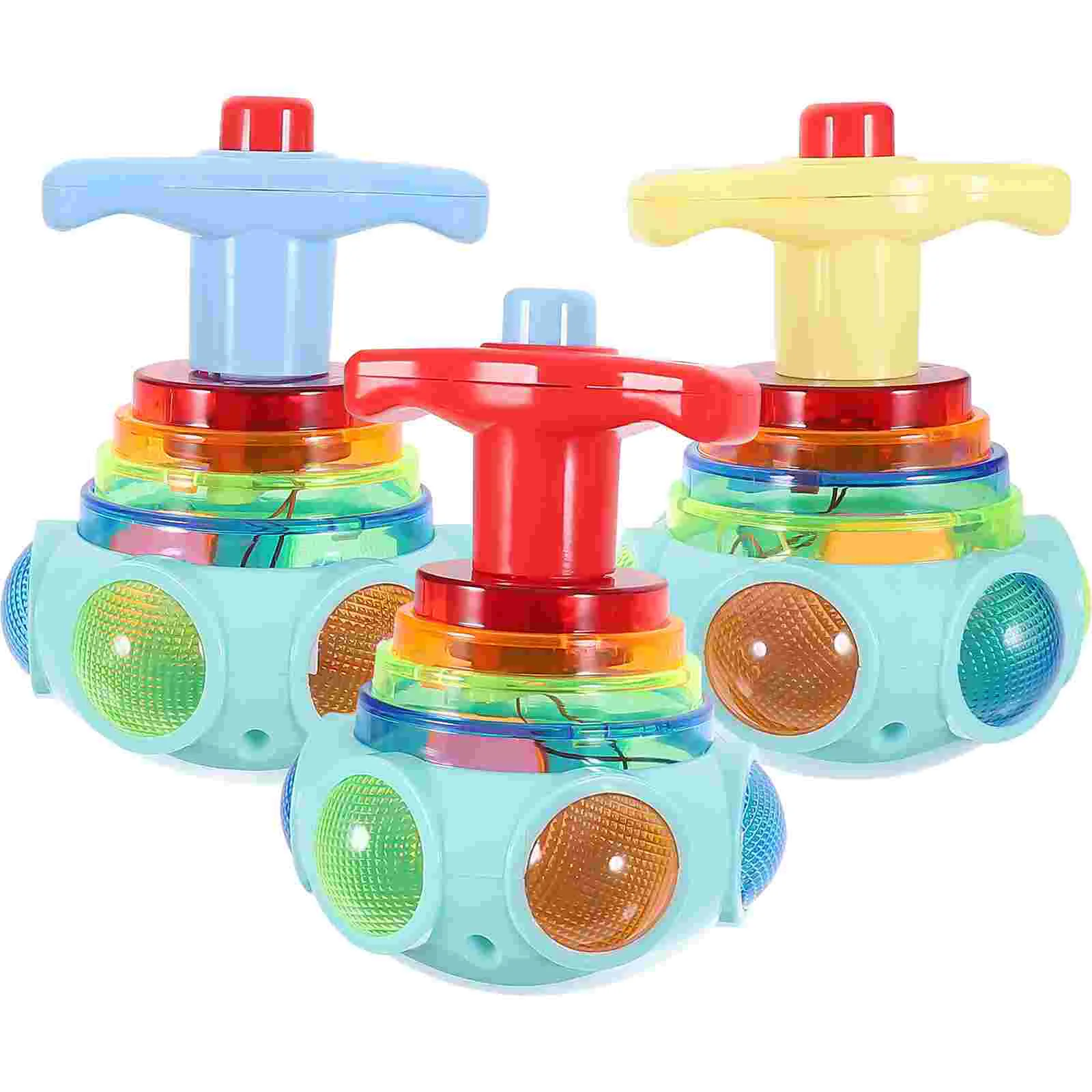 

3 Pcs Battle Burst Gyro Magnetic Wheel Flashing Girl Toys Gyros for Girls Vintage Fidget Gift Kids LED