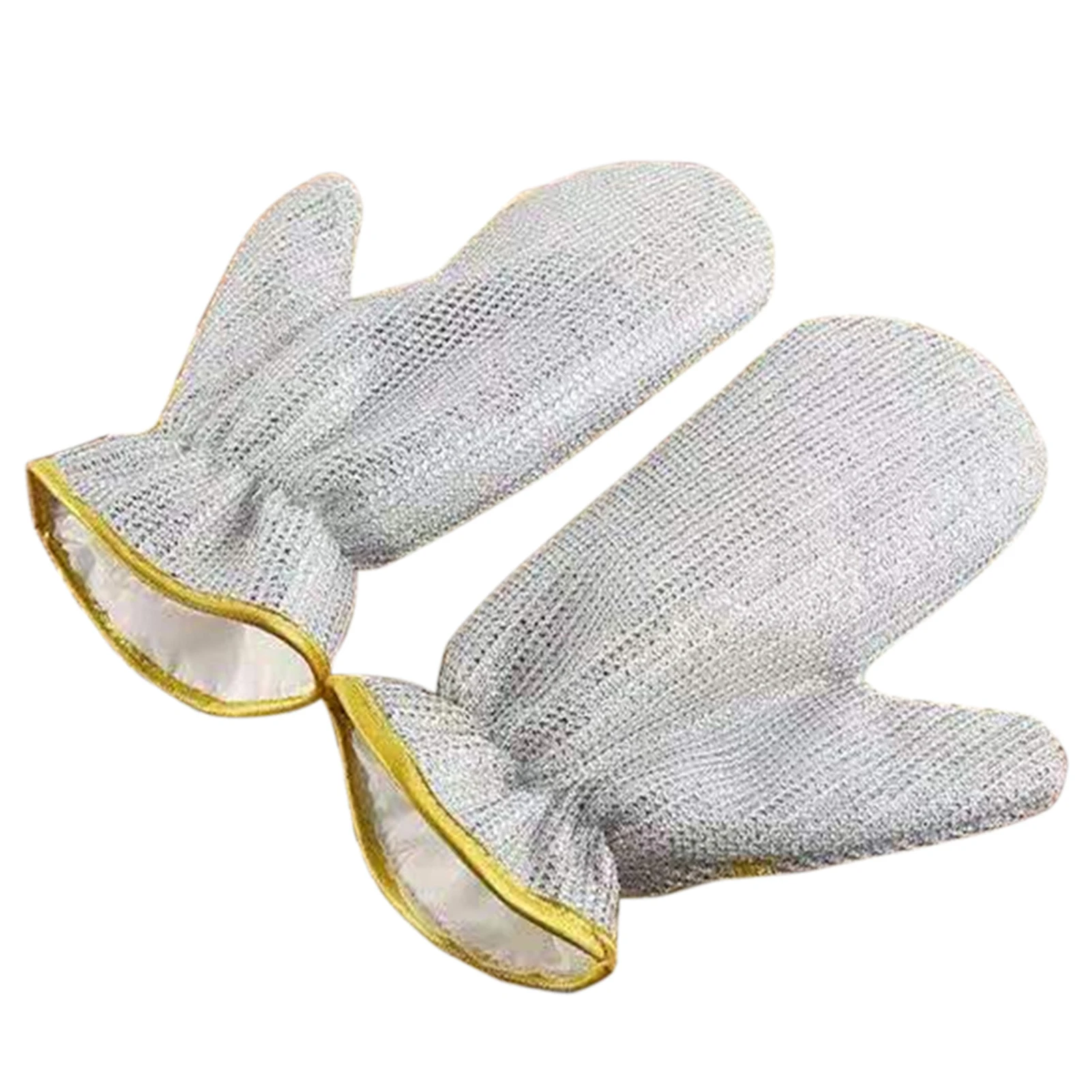 Wire Dishwashing Gloves Multi-functional Waterproof Dish Cleaning Glove Kitchen Thermal Insulation Anti-scalding Mittens