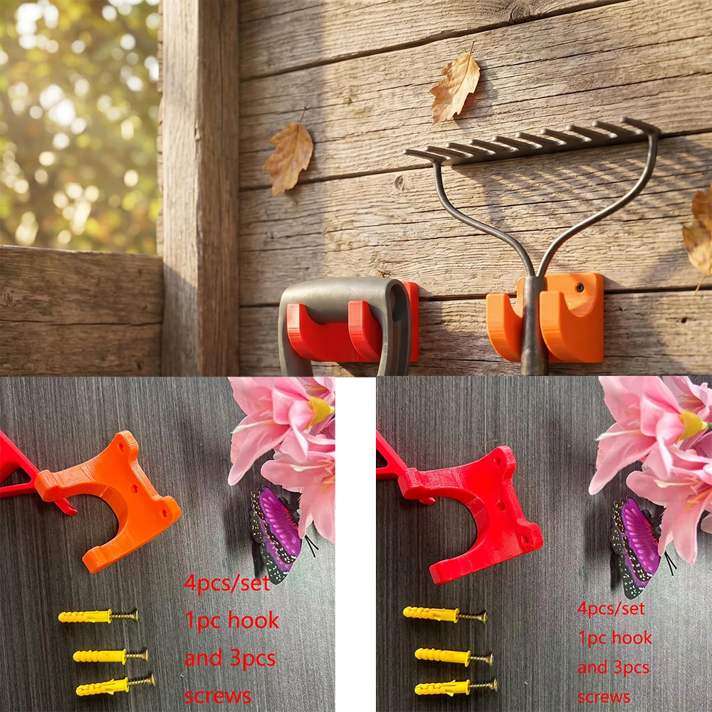 Gardening Tools Screwfix - Conjunto com 4 Ganchos de Parede
